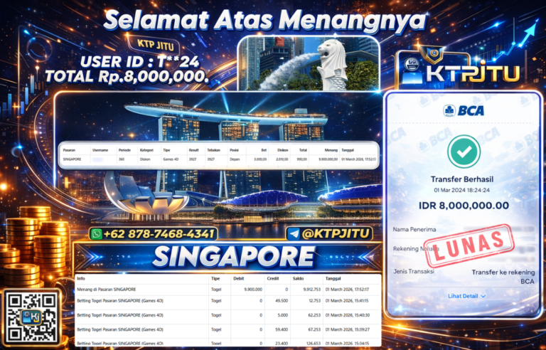 Pembayaran Withdraw Hari Ini 01 MARET 2026 By KTPJITU 01/03/2026