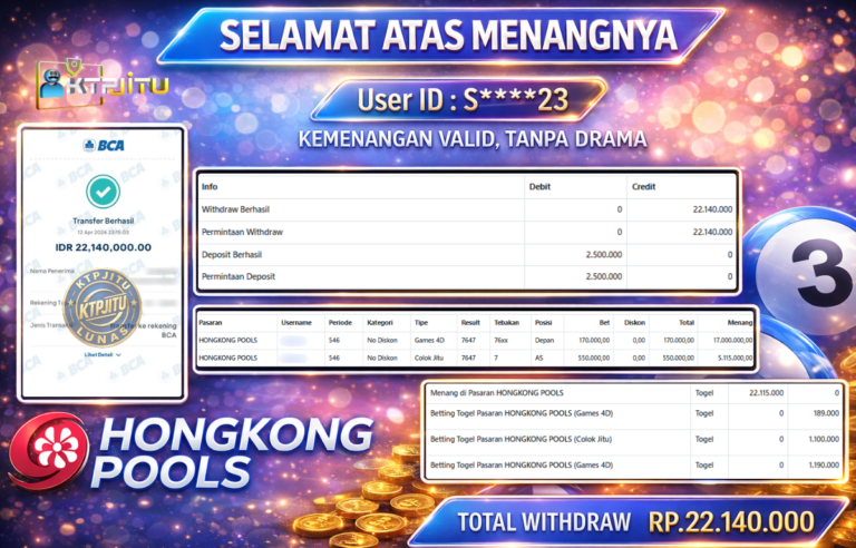 Pembayaran Withdraw Hari Ini — 12 April 2026 Oleh KTPJITU