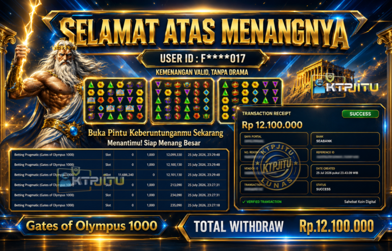 Pembayaran Withdraw Hari Ini — 25 Juli 2026 Oleh KTPJITU