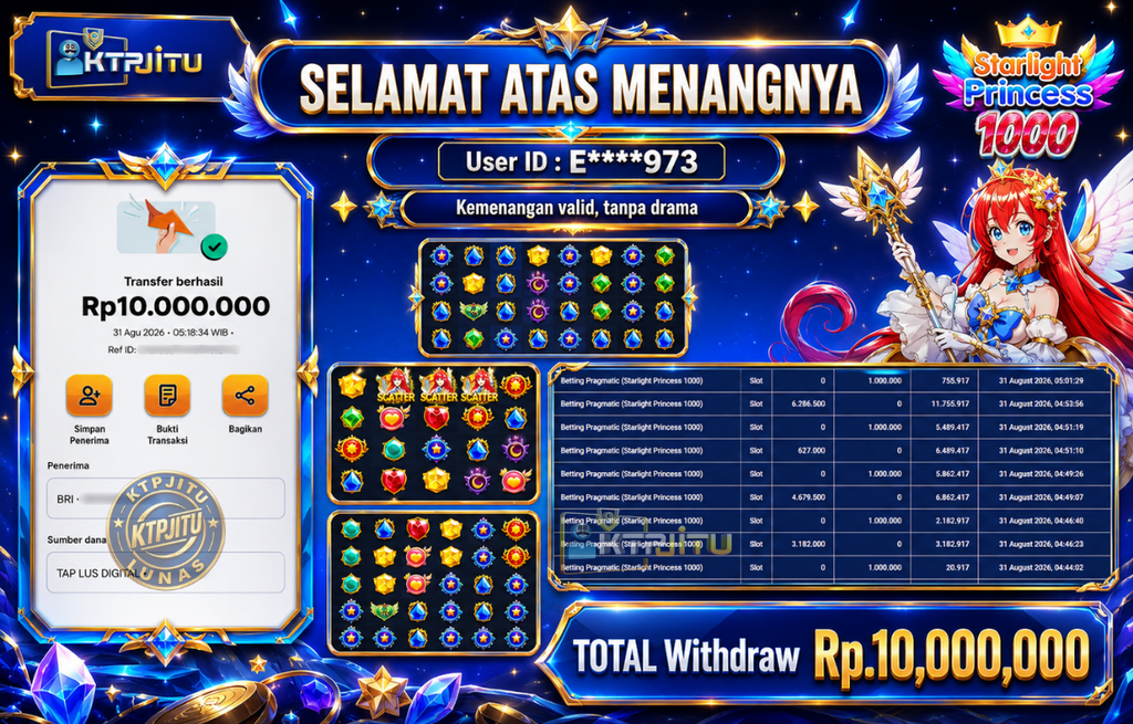 Pembayaran Withdraw Hari Ini — 31 Agustus 2026 Oleh KTPJITU Pembayaran Withdraw Hari Ini — 31 Agustus 2026 Oleh KTPJITU