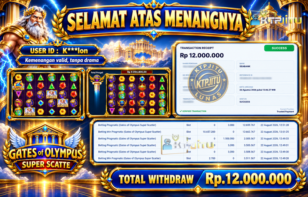 Pembayaran Withdraw Hari Ini — 22 Agustus 2026 Oleh KTPJITU