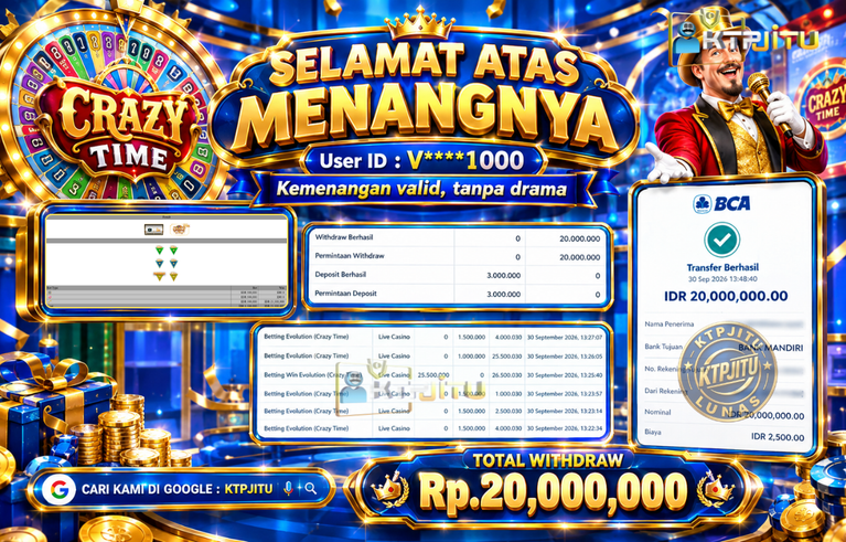 Pembayaran Withdraw Hari Ini — 30 September 2026 Oleh KTPJITU