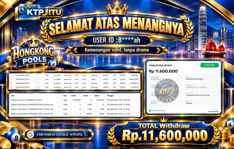 Pembayaran Withdraw Hari Ini — 09 September 2026 Oleh KTPJITU