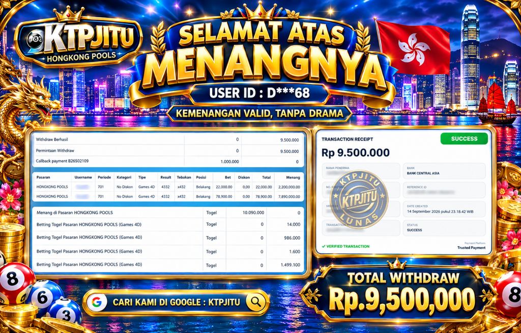 Pembayaran Withdraw Hari Ini — 14 September 2026 Oleh KTPJITU
