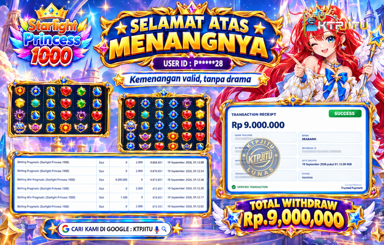 Pembayaran Withdraw Hari Ini — 19 September 2026 Oleh KTPJITU