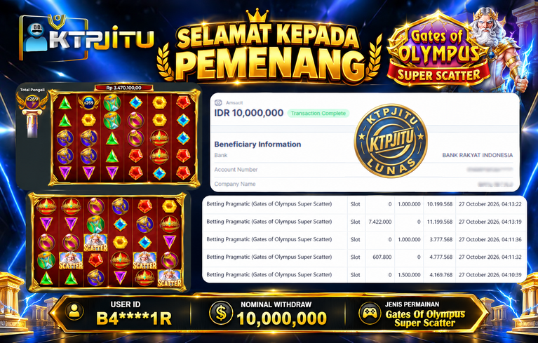 Pembayaran Withdraw Hari Ini — 27 Oktober 2026 Oleh KTPJITU