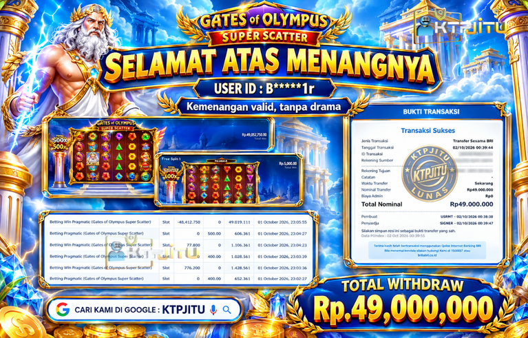 Pembayaran Withdraw Hari Ini — 02 Oktober 2026 Oleh KTPJITU
