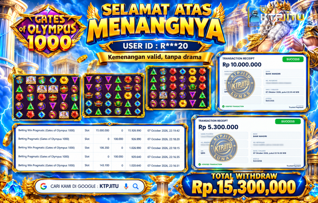 Pembayaran Withdraw Hari Ini — 07 Oktober 2026 Oleh KTPJITU